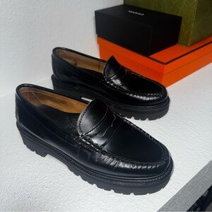 G.H. Bass & Co. Shiny Black Loafers